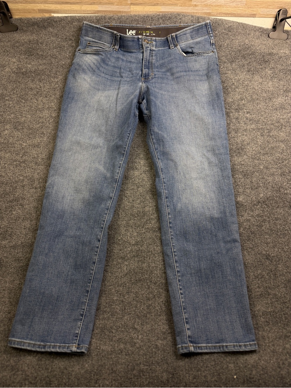 Lee Extreme Motion Straight Leg Men's Jeans Medium Wash Sz 40x32